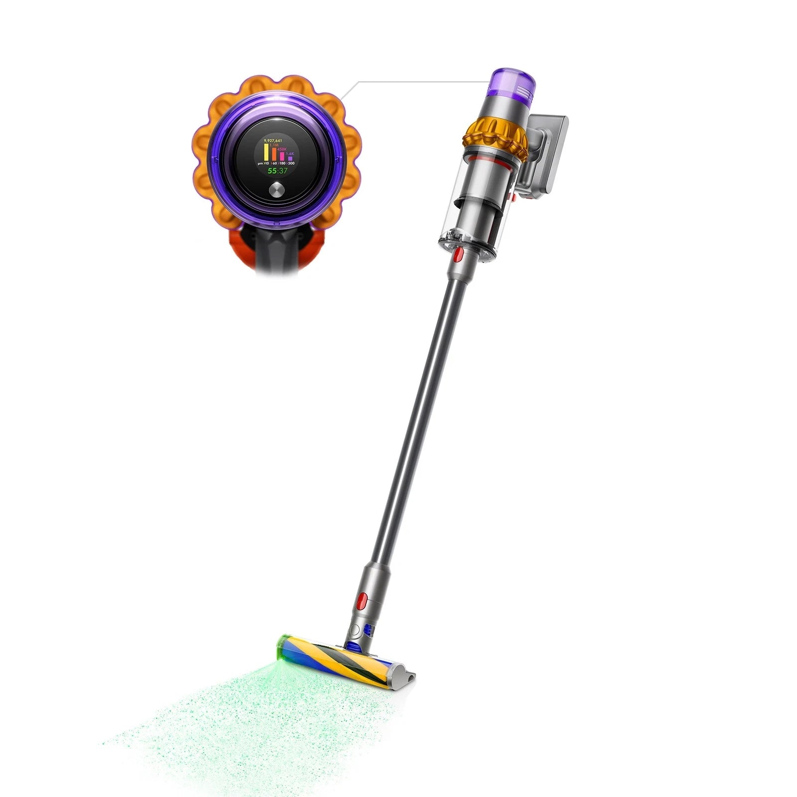 Dyson V15 Detect Total Clean Extra | Yellow/Nickel | Refurbished
